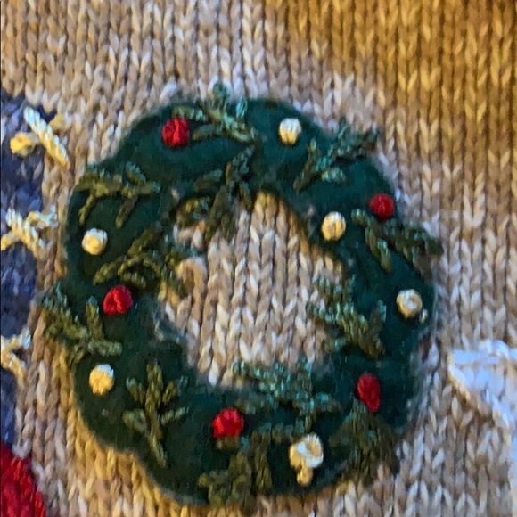 Nice Holiday knit sweater by Tiara great condition - Picture 15 of 16